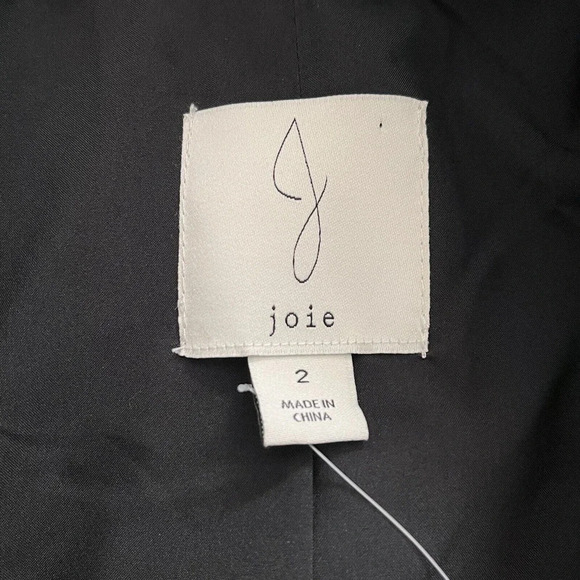 Joie Black Shiny Boyfriend Relaxed Fit Blazer Jacket Women’s Size 2 - Picture 9 of 10